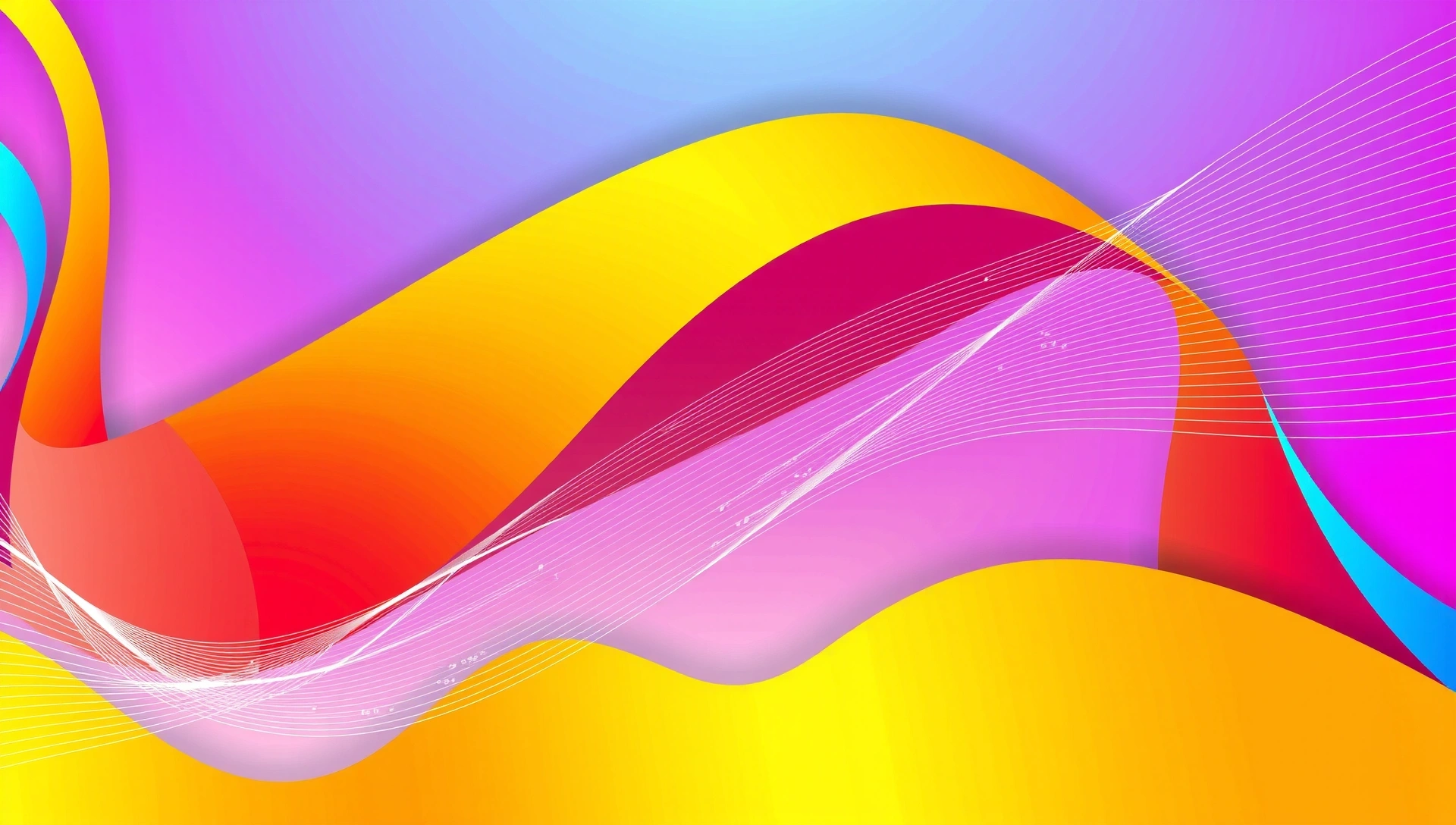 Modern, abstract digital design background with vibrant colors and clean lines
