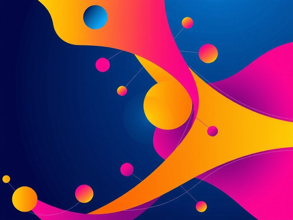 Reprezentare abstractă a creșterii companiei și a elementelor interconectate care simbolizează inovația și colaborarea în era digitală.