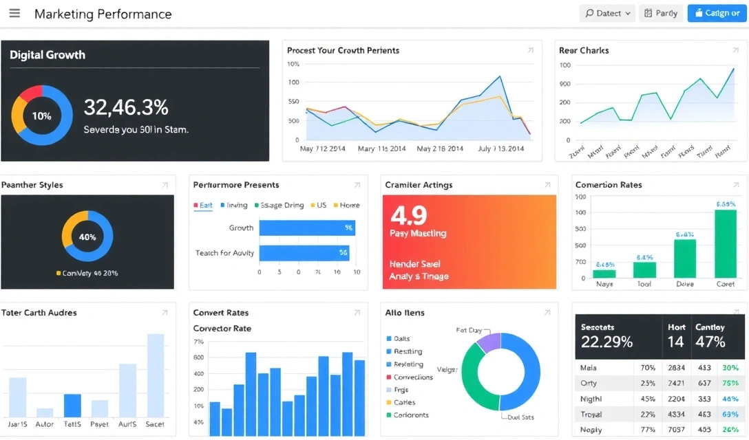 Grafice și diagrame de performanță a campaniilor de marketing