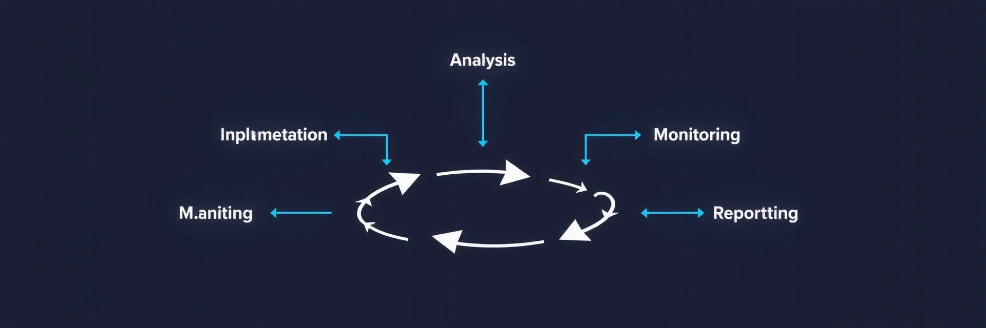 Infografic cu ciclul procesului de marketing digital